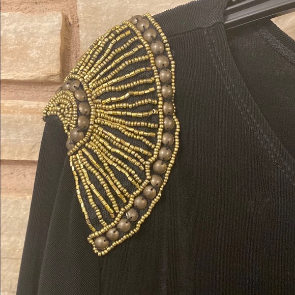 Chico's travelers black acetate packable blouse 3/4 Sleeve Chico's Size 3 (XL) - Picture 3 of 6